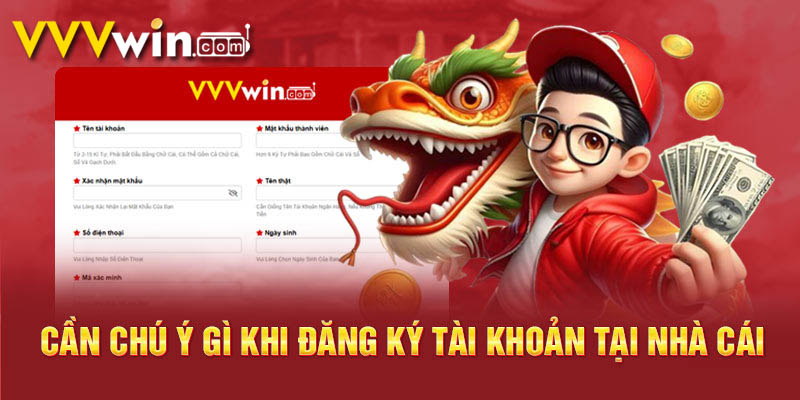 Hướng Dẫn Đăng Ký VVVWIN 3 một số chú ý dành cho tân thủ